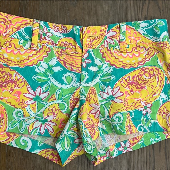 Lilly Pulitzer The Walsh Shorts in Pop Goes the Lemur Sz 4 - Picture 1 of 3